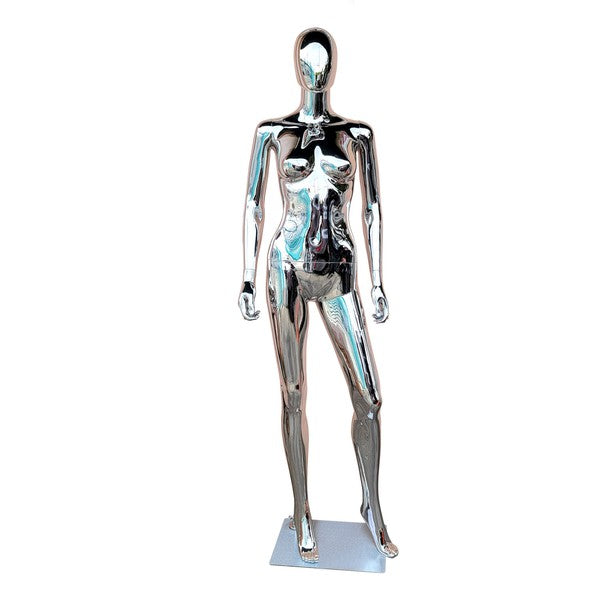 Polypropylene Plastic Chrome Female Mannequin