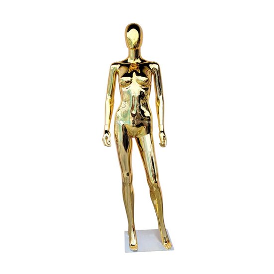 Polypropylene Plastic Chrome Female Mannequin