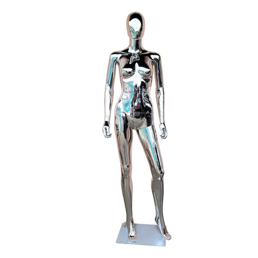 Polypropylene Plastic Chrome Female Mannequin